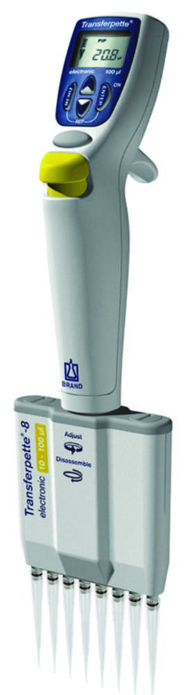 Mehrkanal-Mikroliterpipetten Transferpette®-8/-12 electronic, variabel, mit Geräteständer Mehrkanal-Mikroliterpipetten Transferpette®-8/-12 electronic, variabel, mit Geräteständer