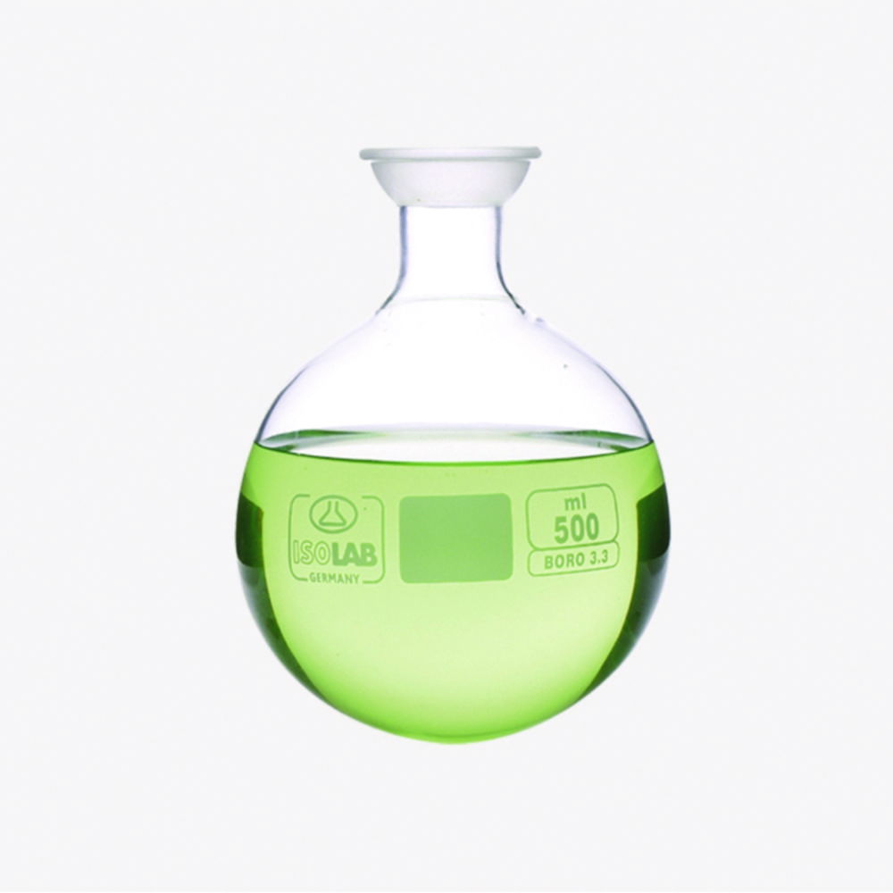 Receiving flasks, with spherical ground glass joint, borosilicate glass 3.3 Receiving flasks, with spherical ground glass joint, borosilicate glass 3.3