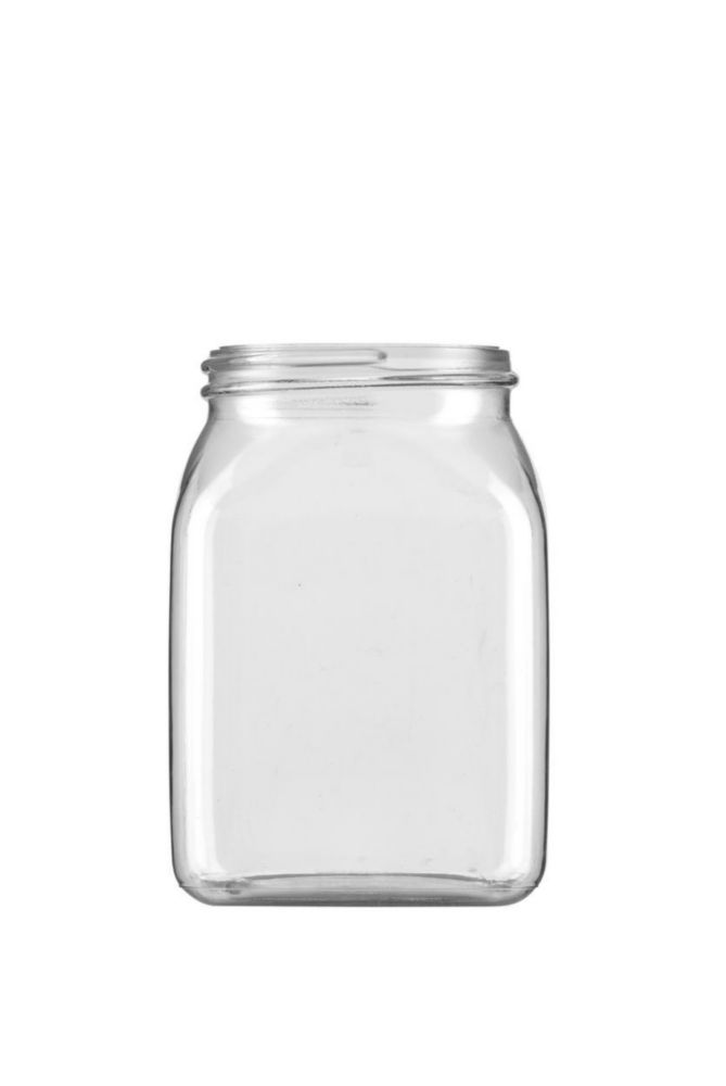 Vierkant-Weithalsbehälter ohne Verschluss, Serie 310, PETG