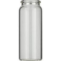 Schnappdeckelflaschen N 22 klar, flach, 1 Stück