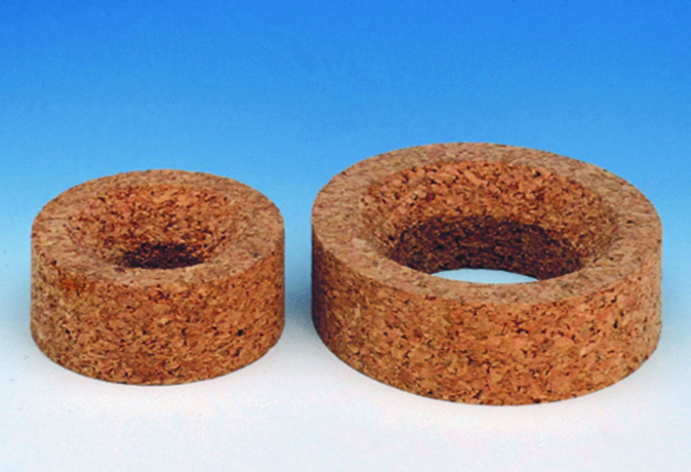 Flask rings, pressed cork