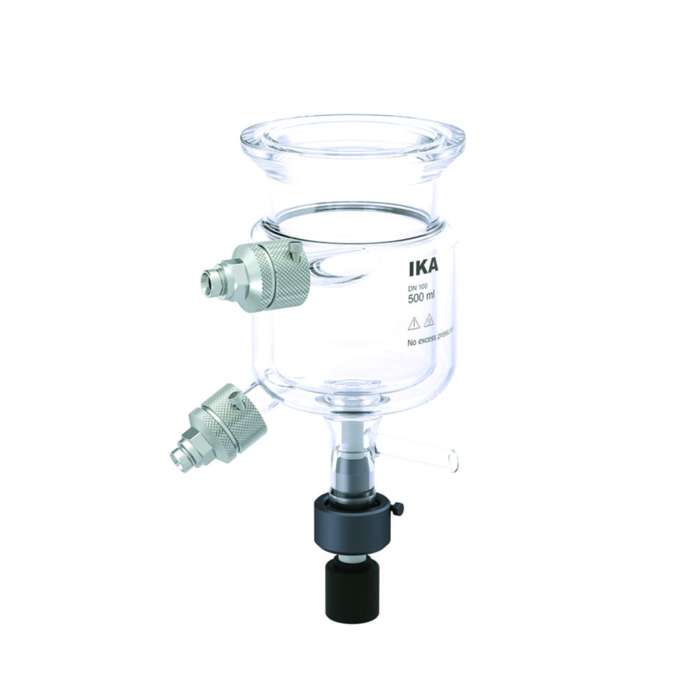 Reactor vessels for Synthesis reactors EasySyn Advanced and Starter, borosilicate glass 3.3, with bottom discharge valve Reactor vessels for Synthesis reactors EasySyn Advanced and Starter, borosilicate glass 3.3, with bottom discharge valve