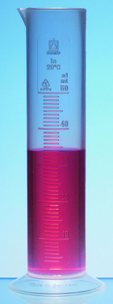Graduated cylinders, SAN, class B, embossed scale