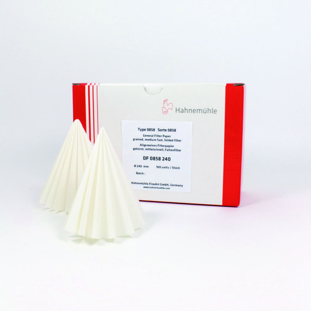 Filtrierpapiere, zur Klarfiltration, Faltenfilter