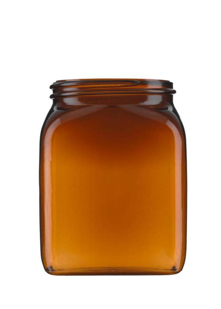 Vierkant-Weithalsbehälter, ohne Verschluss, Serie 310, PVC hart, braun Vierkant-Weithalsbehälter, ohne Verschluss, Serie 310, PVC hart, braun