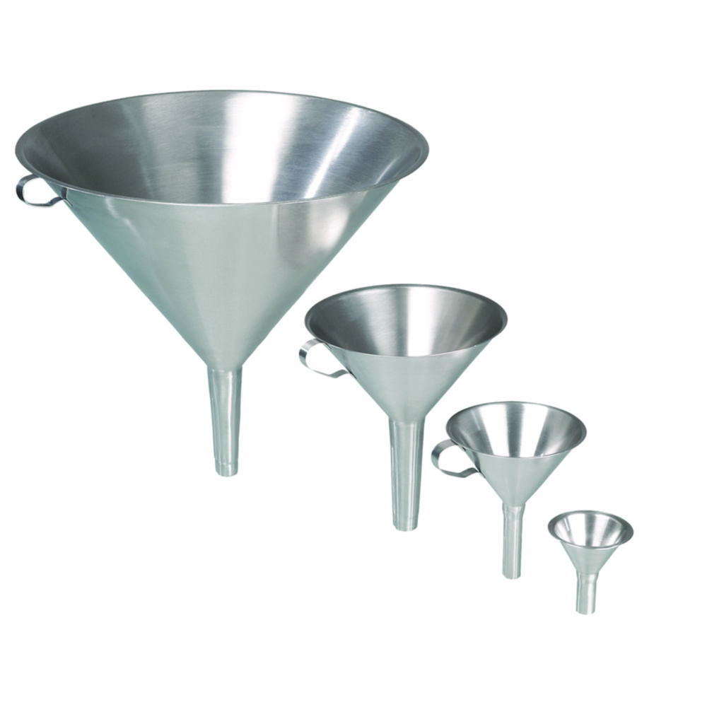 Funnels, stainless steel V2A