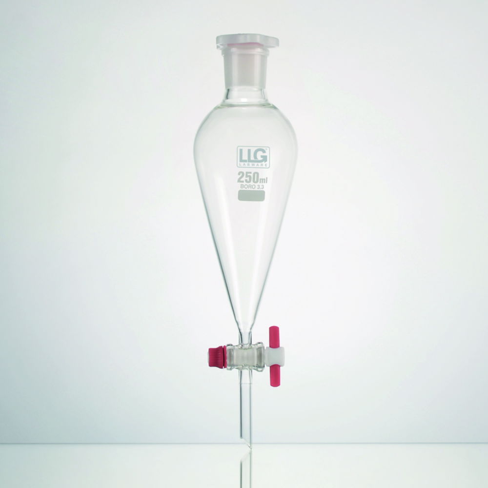 LLG-Separating funnel, conical, borosilicate glass 3.3