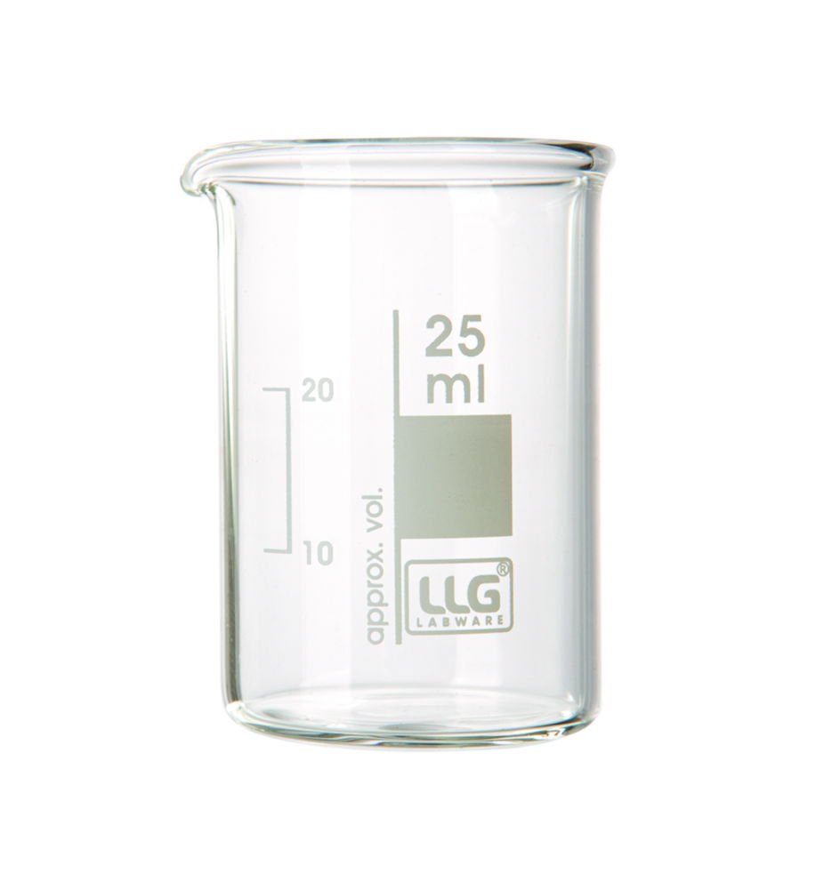 LLG-Beakers, borosilicate glass 3.3, low form LLG-Beakers, borosilicate glass 3.3, low form