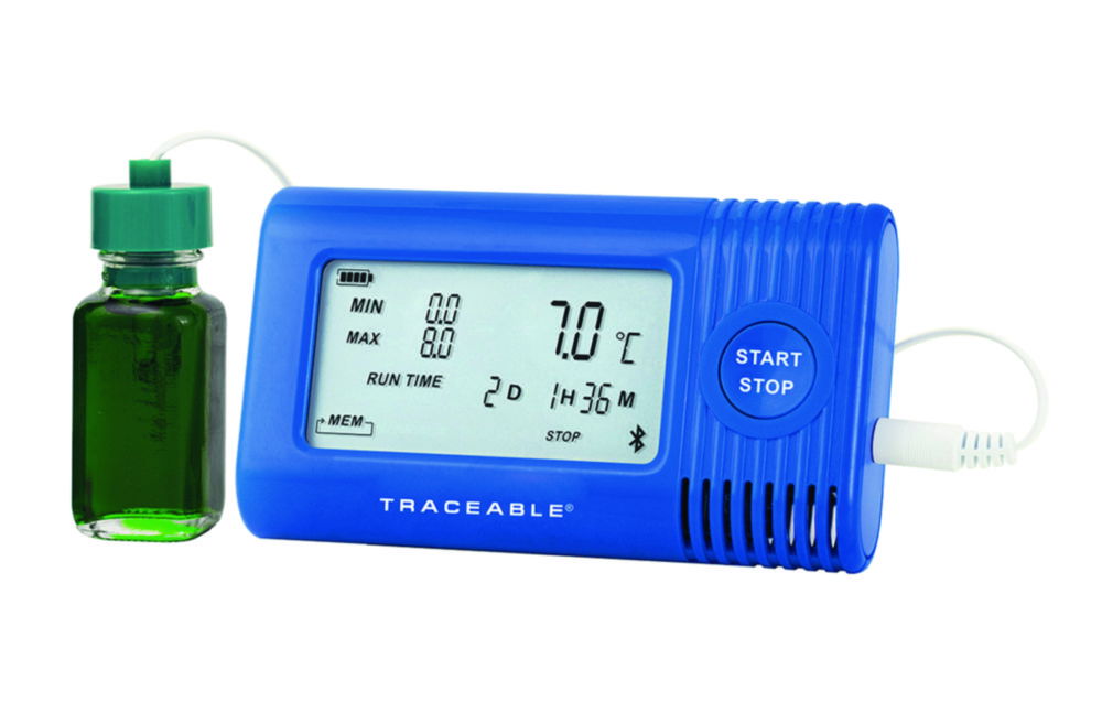 Temperature data logger Traceable®, with 1 bottle probe Temperature data logger Traceable®, with 1 bottle probe