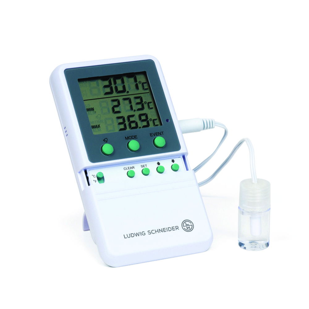Min./Max. Alarm-Thermometer, Typ 13030, digital, mit Zertifikat Min./Max. Alarm-Thermometer, Typ 13030, digital, mit Zertifikat