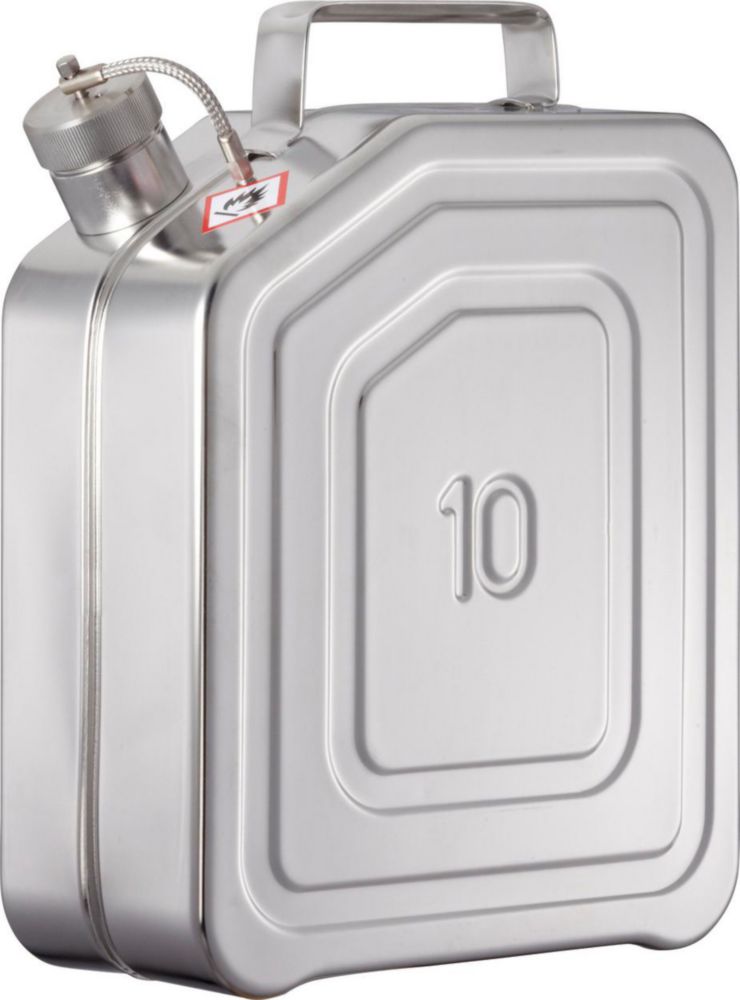 Safety transport canister for solvents, with pressure control valve