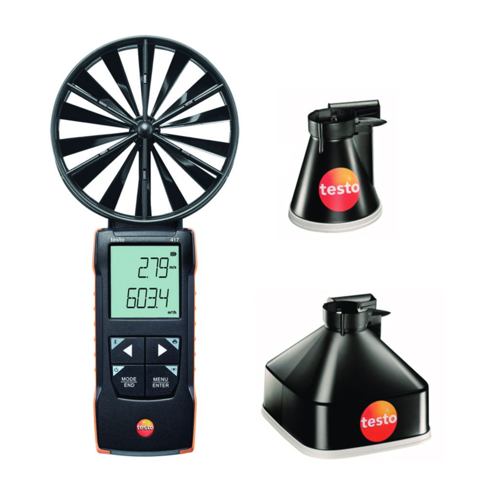 Vane anemometer testo 417, Funnel kit 1 Vane anemometer testo 417, Funnel kit 1