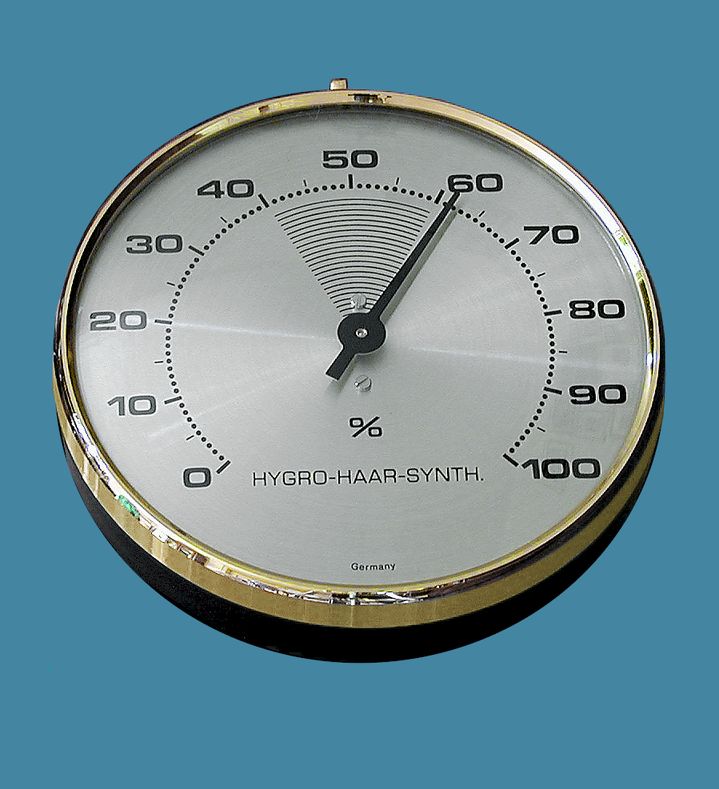 Haar-Hygrometer, präzise, 100mm Durchmesser, 0-100%