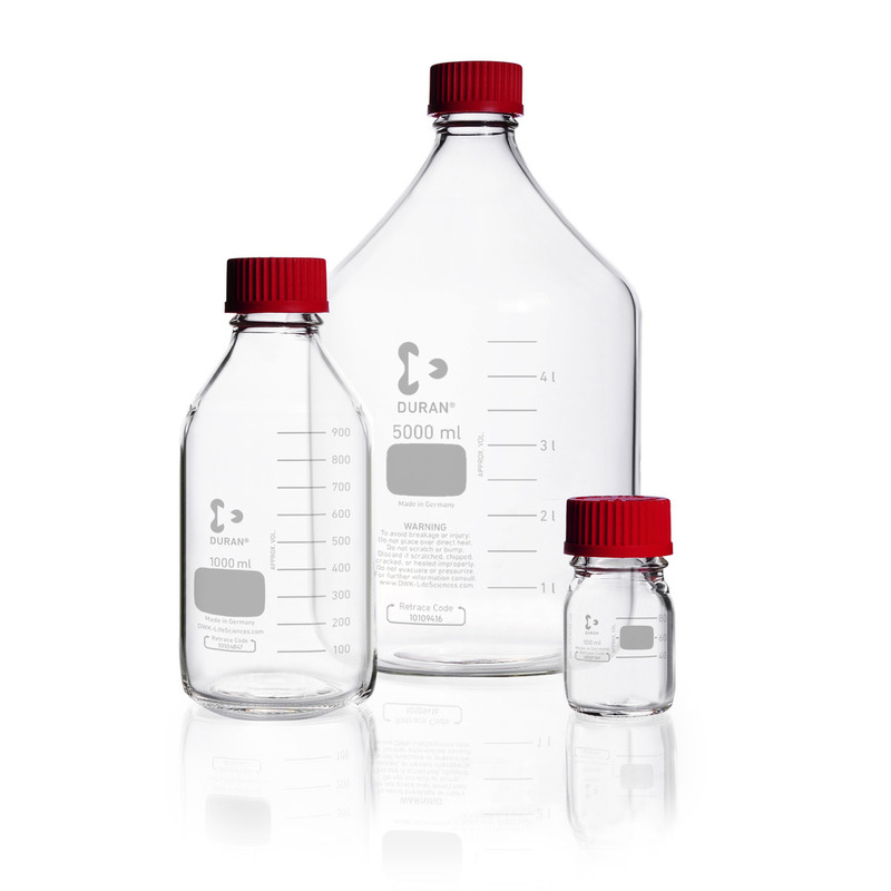 Laborflasche 2000ml mit Schraubkappe u, 1 Stück