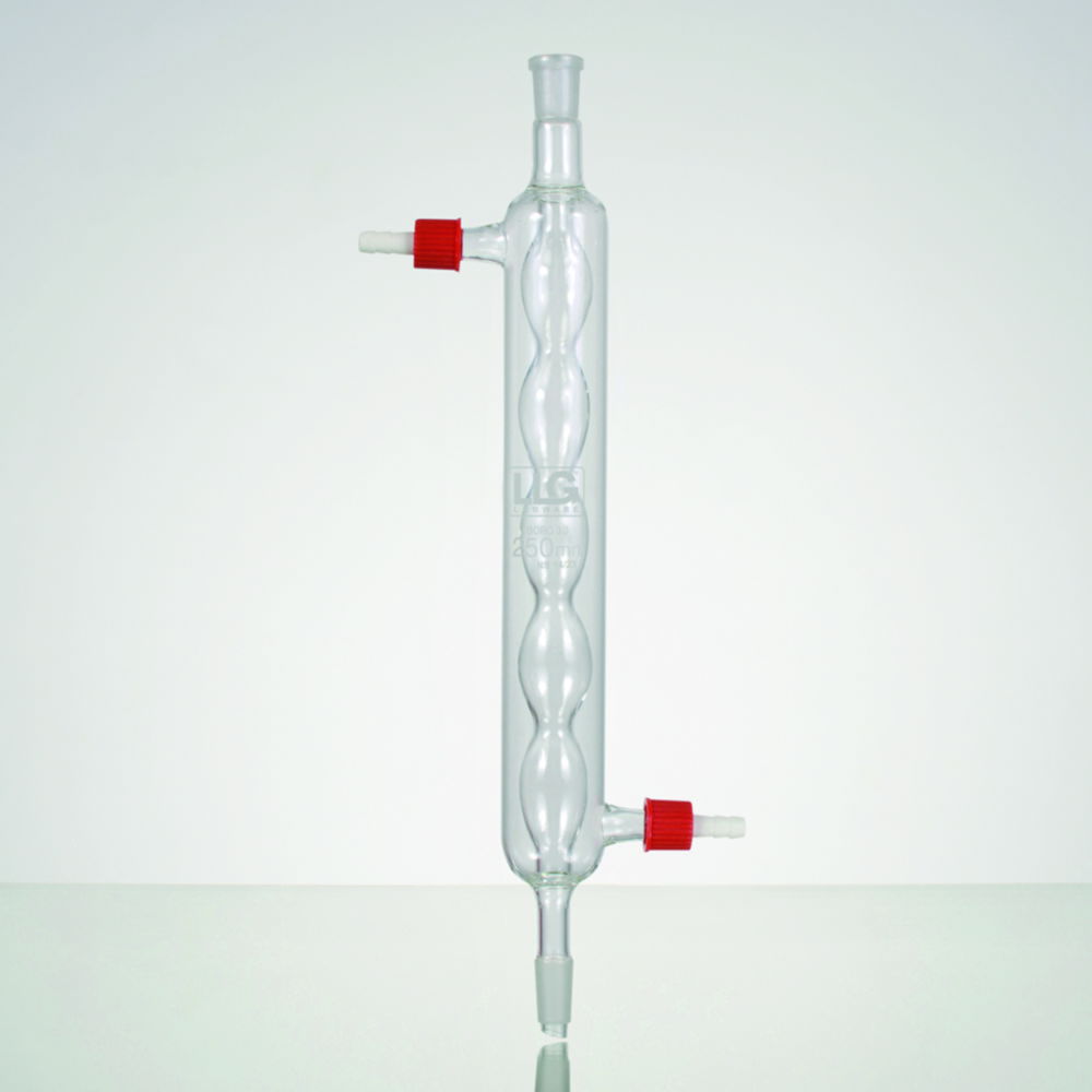 LLG-Condenser acc. to Allihn, borosilicate glass 3.3, PP olive